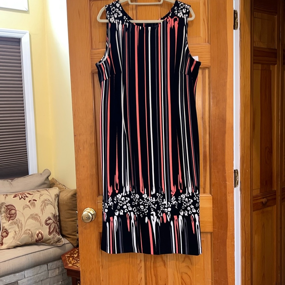 Elegant Striped Sleeveless Dress